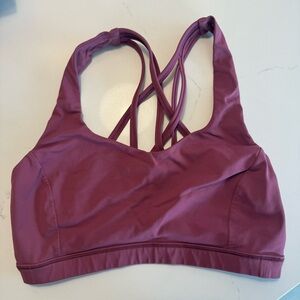 Mauve/maroon Lululemon sports bra